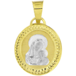 zdjęcie zawieszka złota medalik Matka Boska 2 kolory